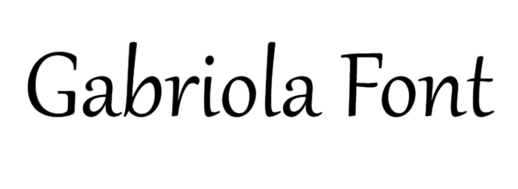 Gabriola Font download