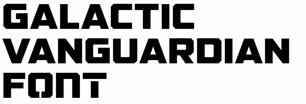 Galactic vanguardian font download