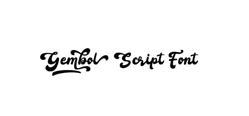 Gembol Script Font download