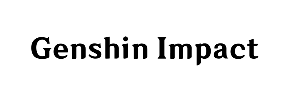 Genshin font free download