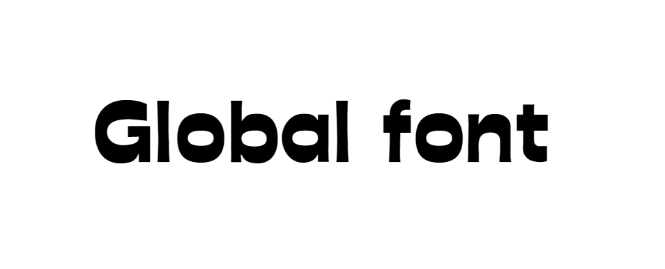 Global font download