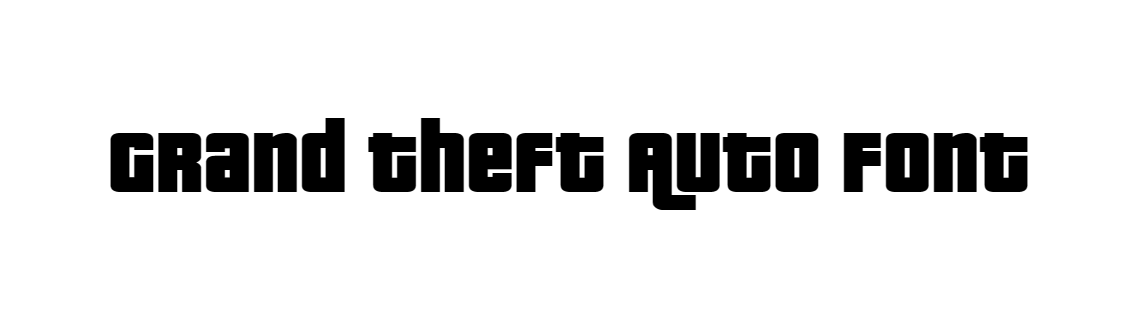 Grand Theft Auto Font download gta font download