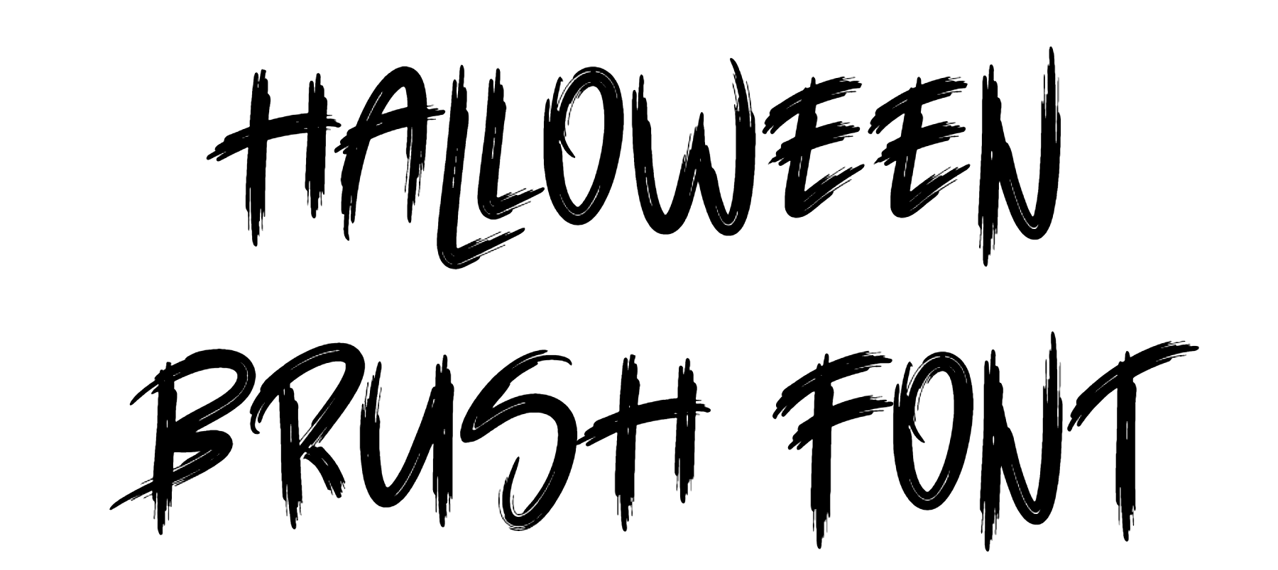 Halloween Brush font download