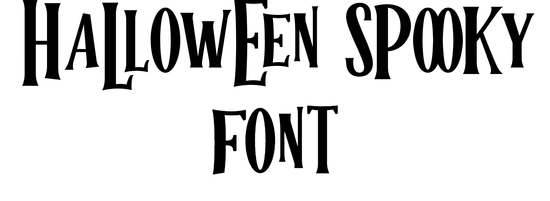 Halloween Spooky Font download
