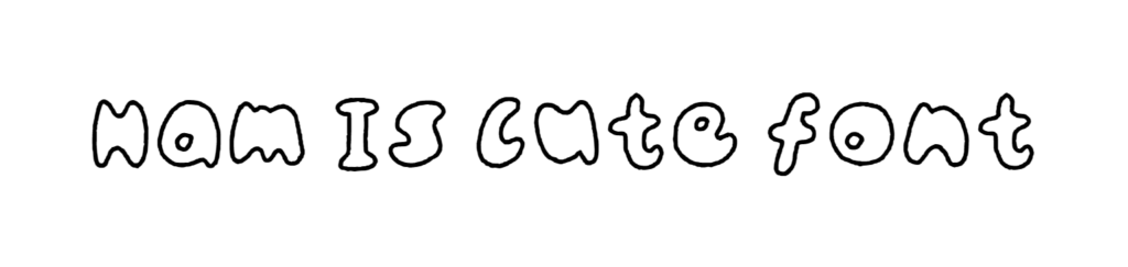 Ham Is Cute font download