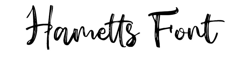 Hametts Font download