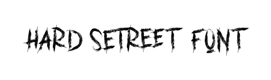 Hard Street font download