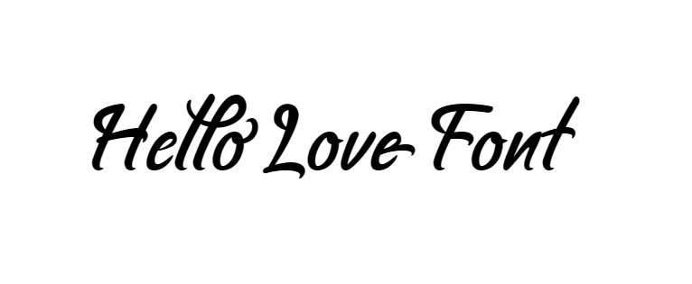 Hello Love Font download