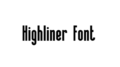 Highliner Font download