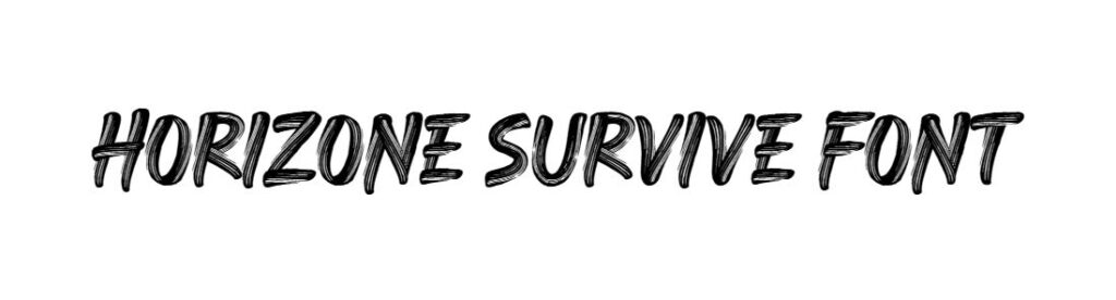 Horizone Survive Font download