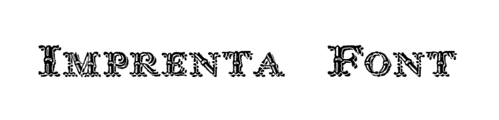 Imprenta Font download