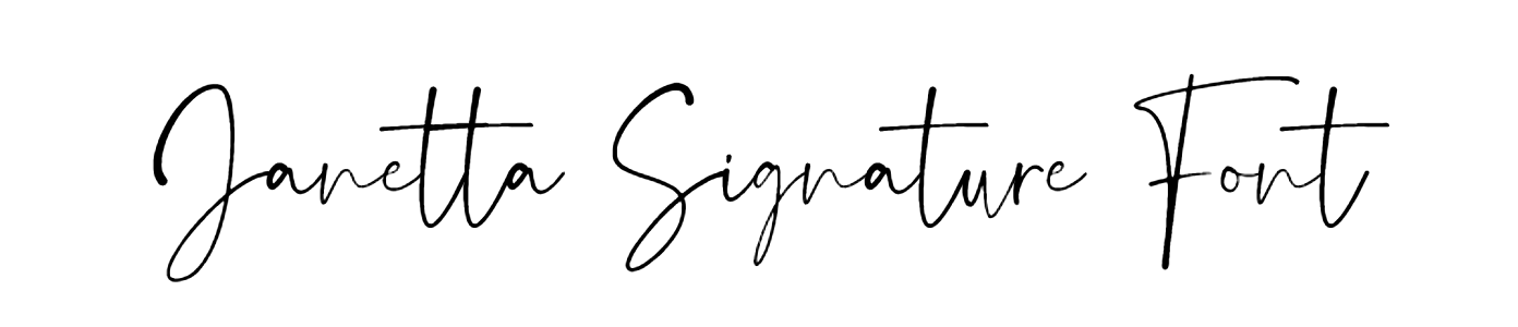 Janetta Signature Font download