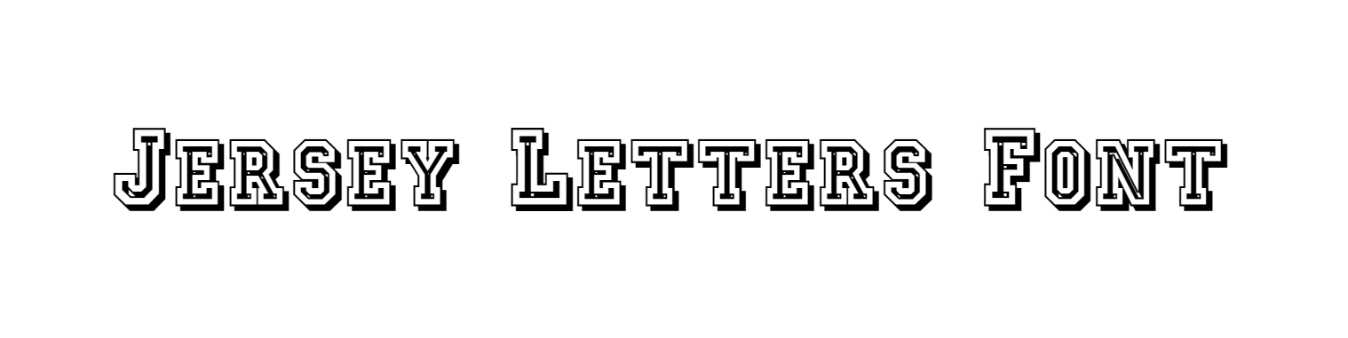 Jersey Letters Font download