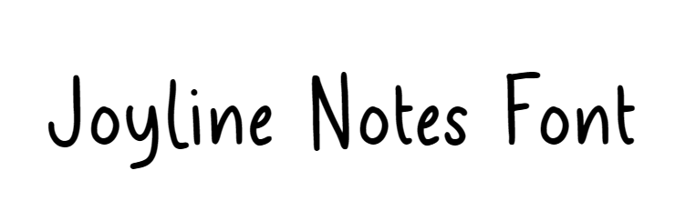 Joyline Notes Font download