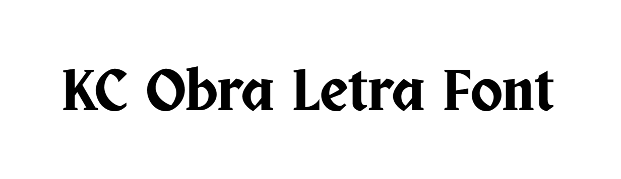 KC Obra Letra Font download