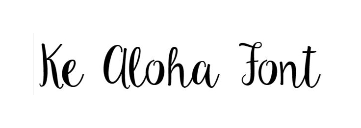 Ke Aloha Font download