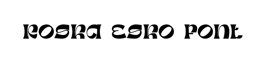 Koska Esko Font download