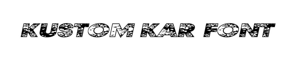 Kustom Kar Font download