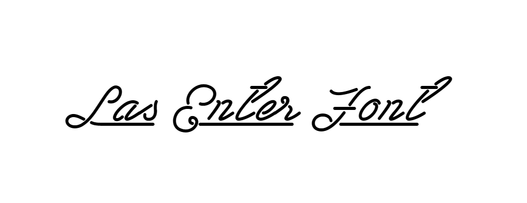 Las Enter Font download