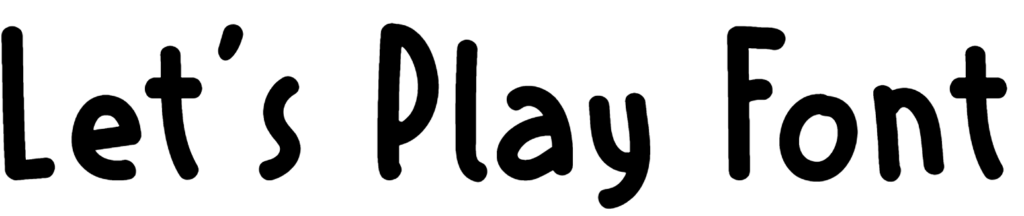 Lets Play Font download