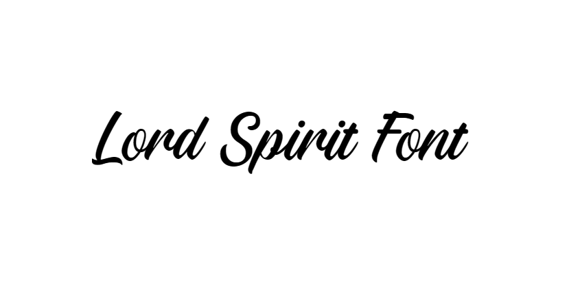 Lord Spirit Font download