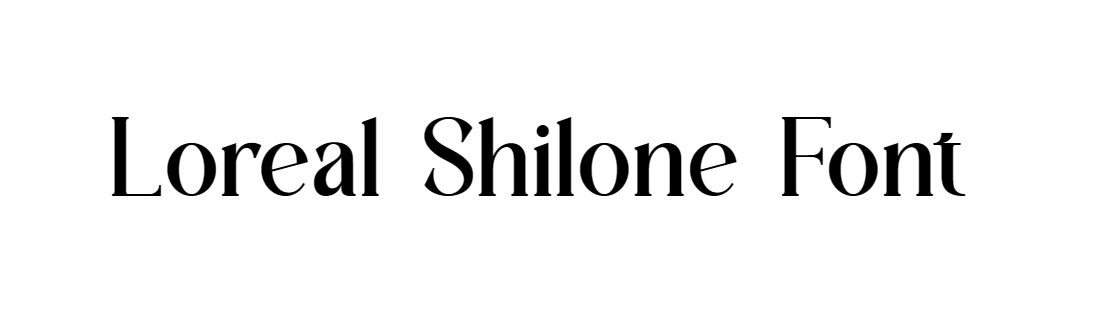 Loreal Shilone Font download