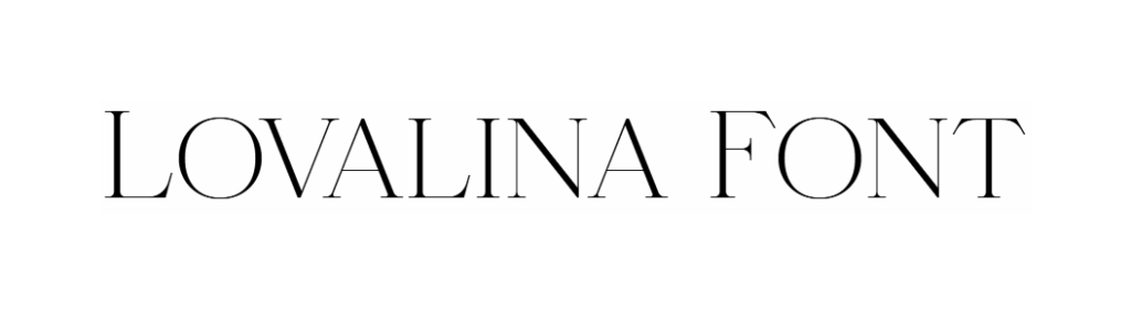 Lovalina Font download