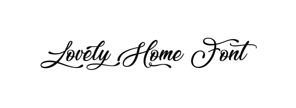 Lovely Home Font download