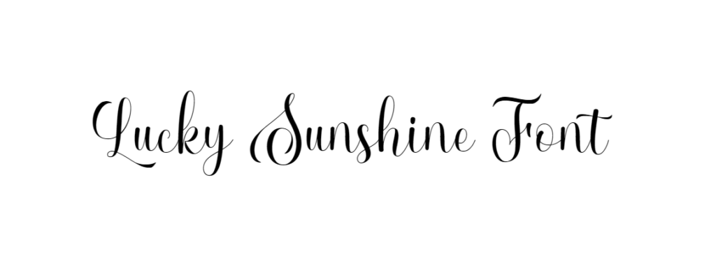 Lucky Sunshine Font download