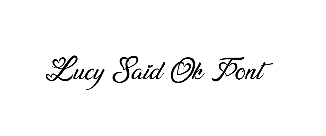 Lucy Said Ok Font download