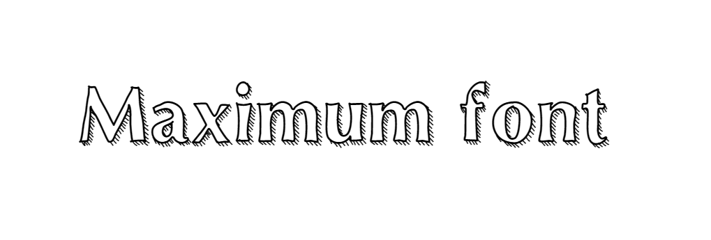 Maximum font download