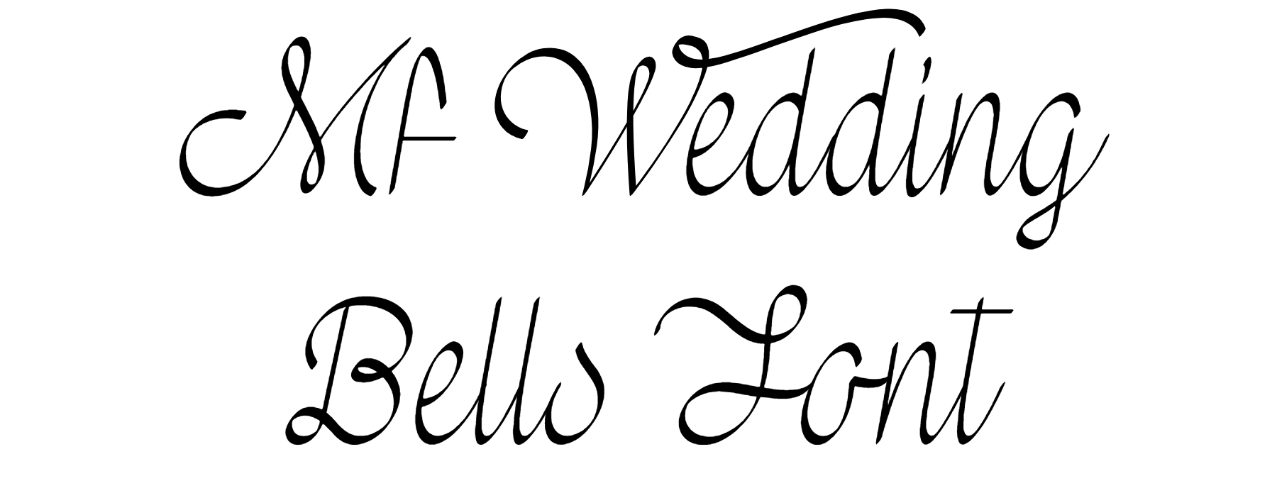 Mf Wedding Bells Font download