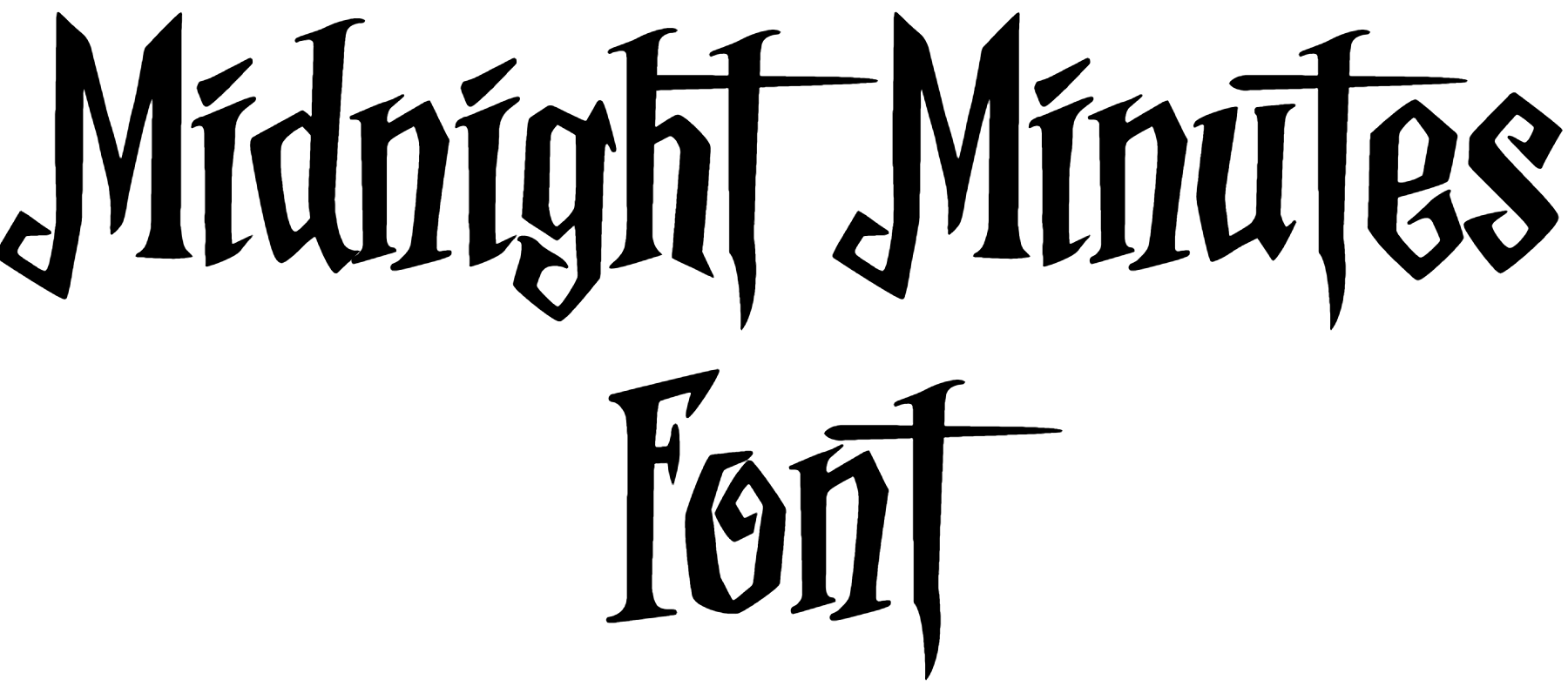 Midnight Minutes Font download