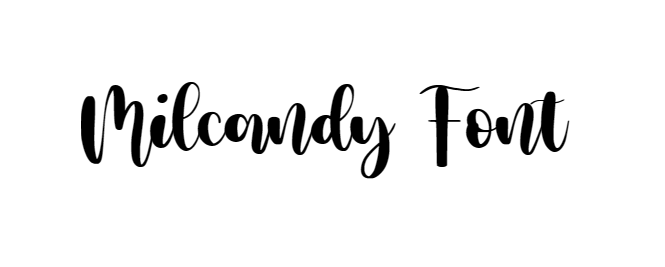 Milcandy Font download