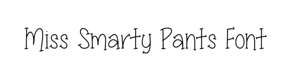 Miss Smarty Pants Font download