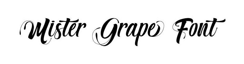 Mister Grape Font download