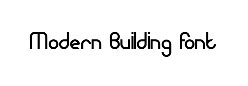 Modern Building Font download