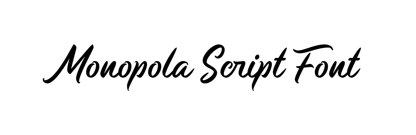 Monopola Script Font download