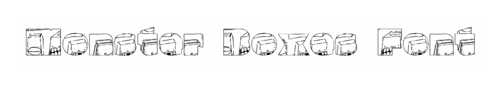 Monster Boxes Font download