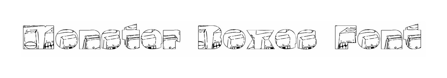 Monster Boxes Font download
