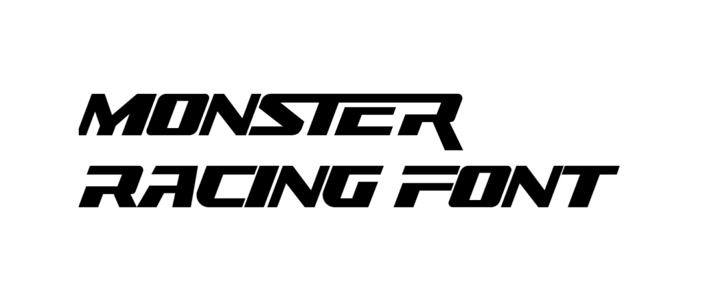 Monster Racing Font download