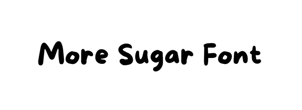 More Sugar Font download