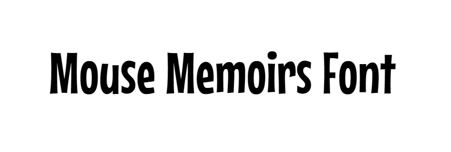 Mouse Memoirs Font download