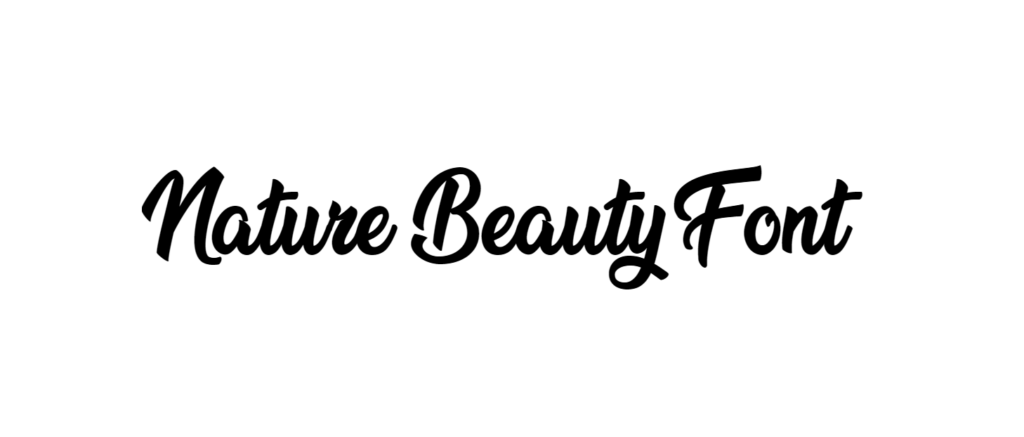 Nature Beauty Font download