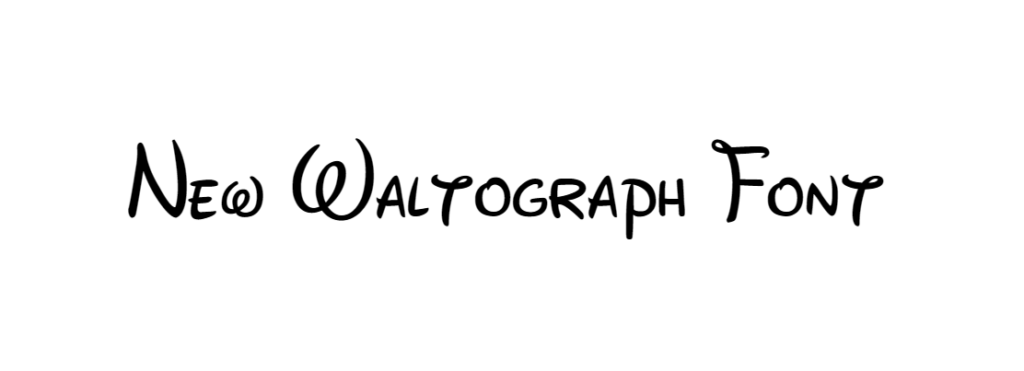 New Waltograph Font download