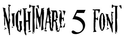 Nightmare 5 Font download