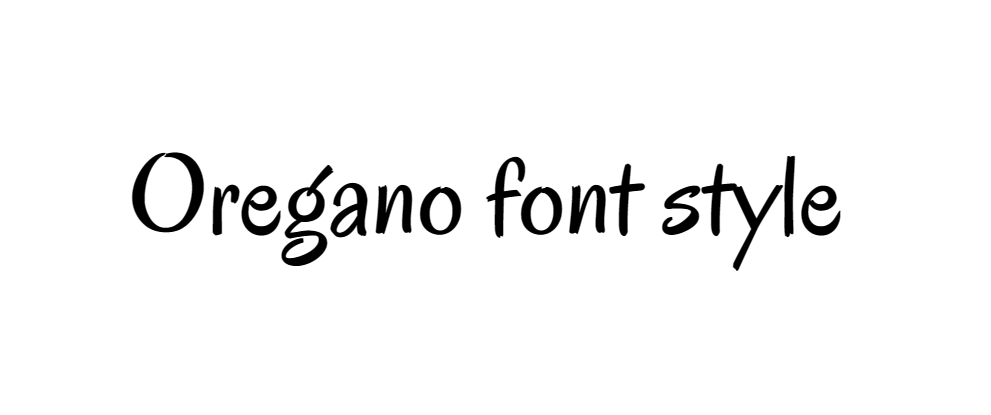 Oregano font free download