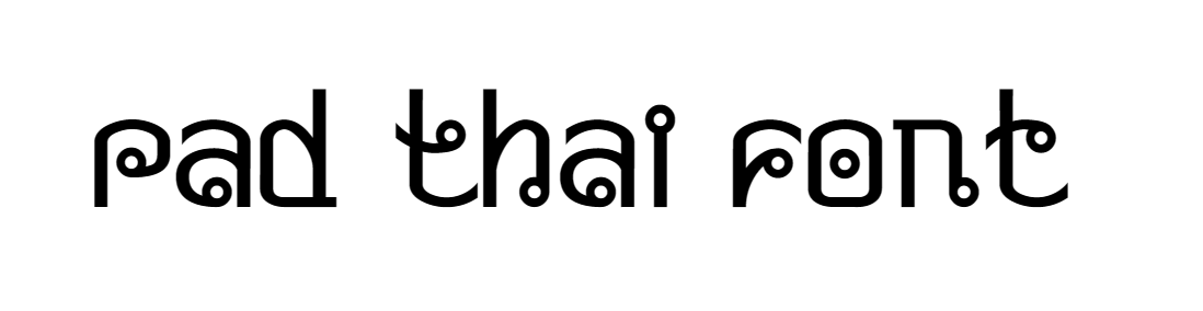 Pad Thai Font download