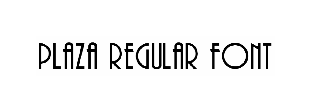 Plaza Regular Font download