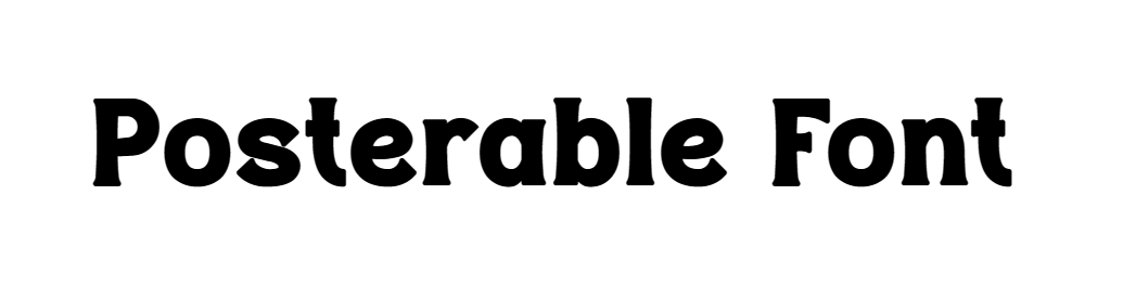 Posterable Font download